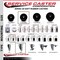 Service Caster 3.5'' Soft Rubber Swivel 7/8'' Expanding Stem Caster Set 2 Total Lock Brakes, 4PK SCC-EXTTL20S3514-SRS-2-S-2-78 - alternate 2
